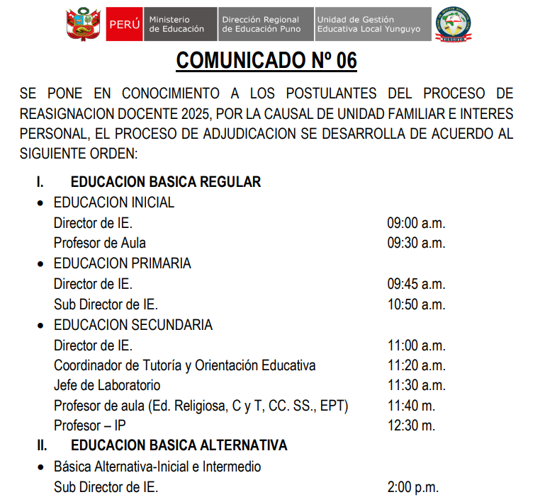 Imagen Comunicado